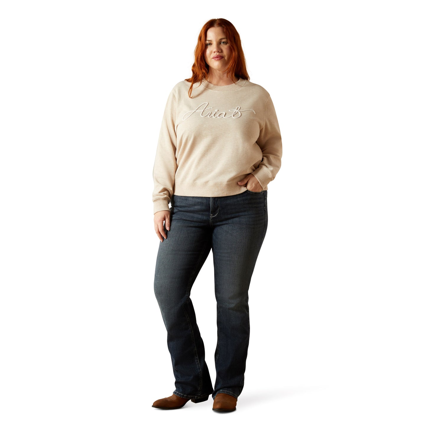 Ariat Women's Essential Crew Sweatshirt - Oatmeal