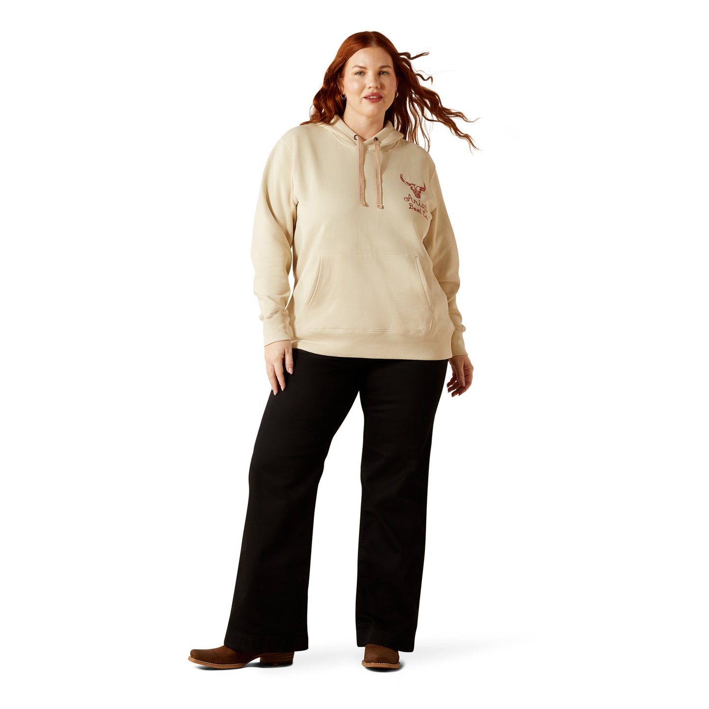 Ariat Women's Stitch Hoodie - Oyster Gray