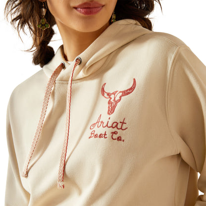 Ariat Women's Stitch Hoodie - Oyster Gray