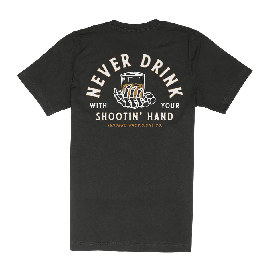 Sendero Shootin Hand Tee - Black