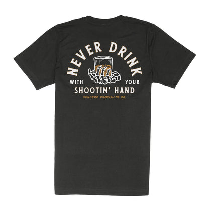 Sendero Shootin Hand Tee - Black
