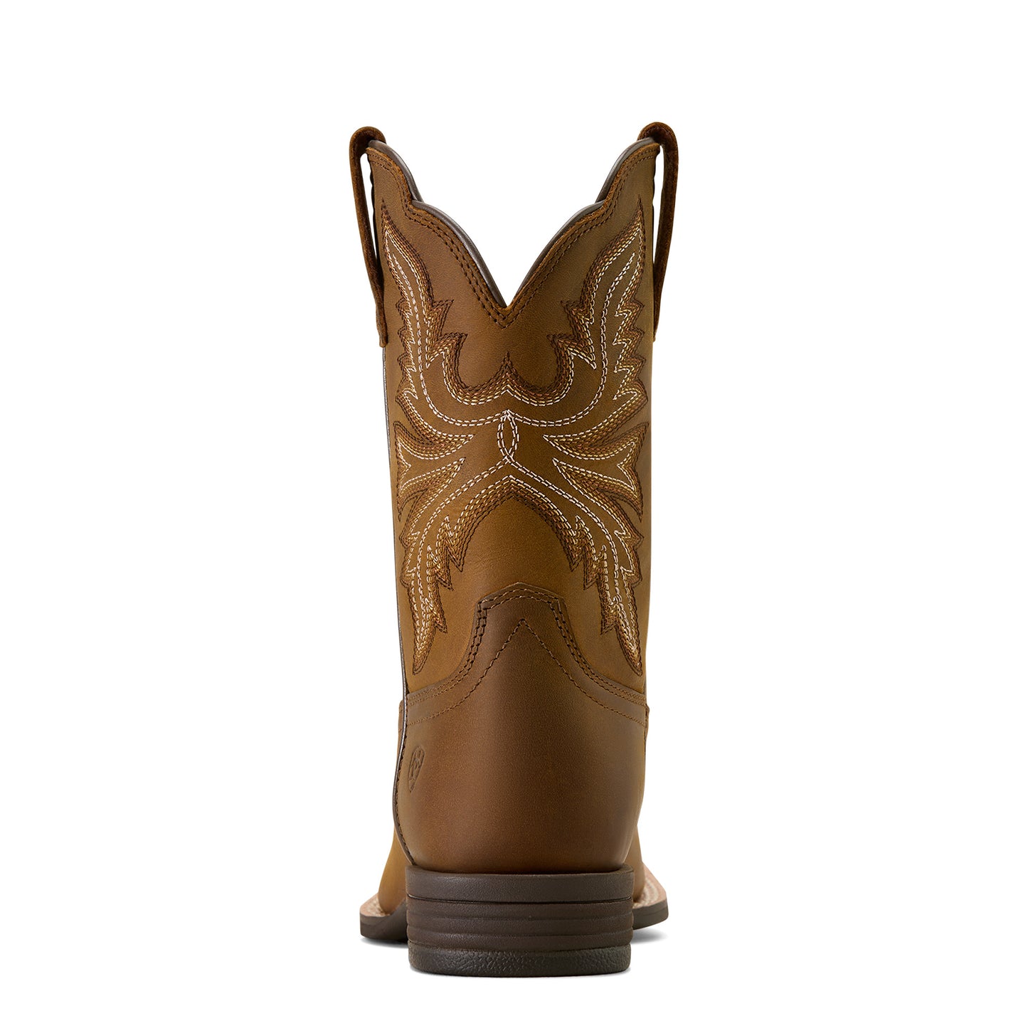 Ariat Kid's Westwood Wide Square Toe Western Boot - Distressed Brown