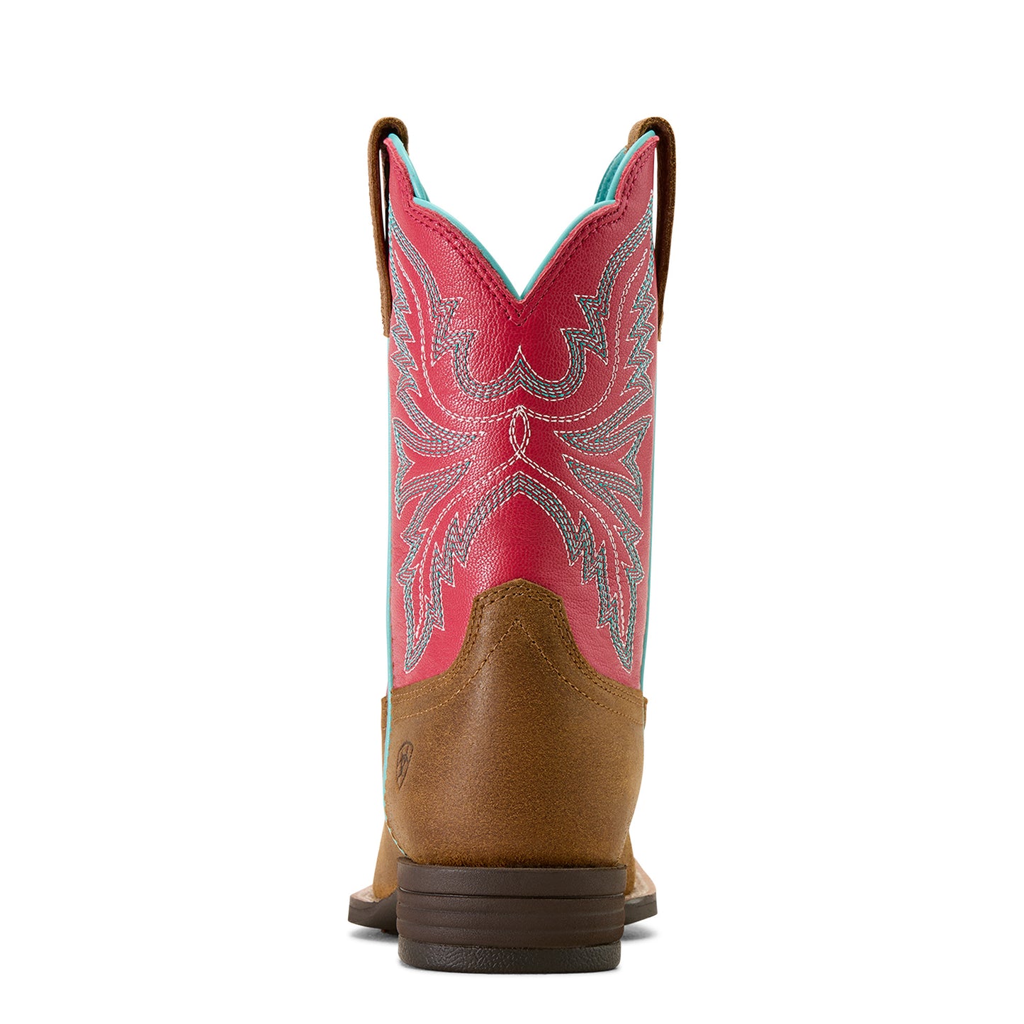Ariat Kid's Westwood Wide Square Toe Western Boot - Wicker/Hot Pink
