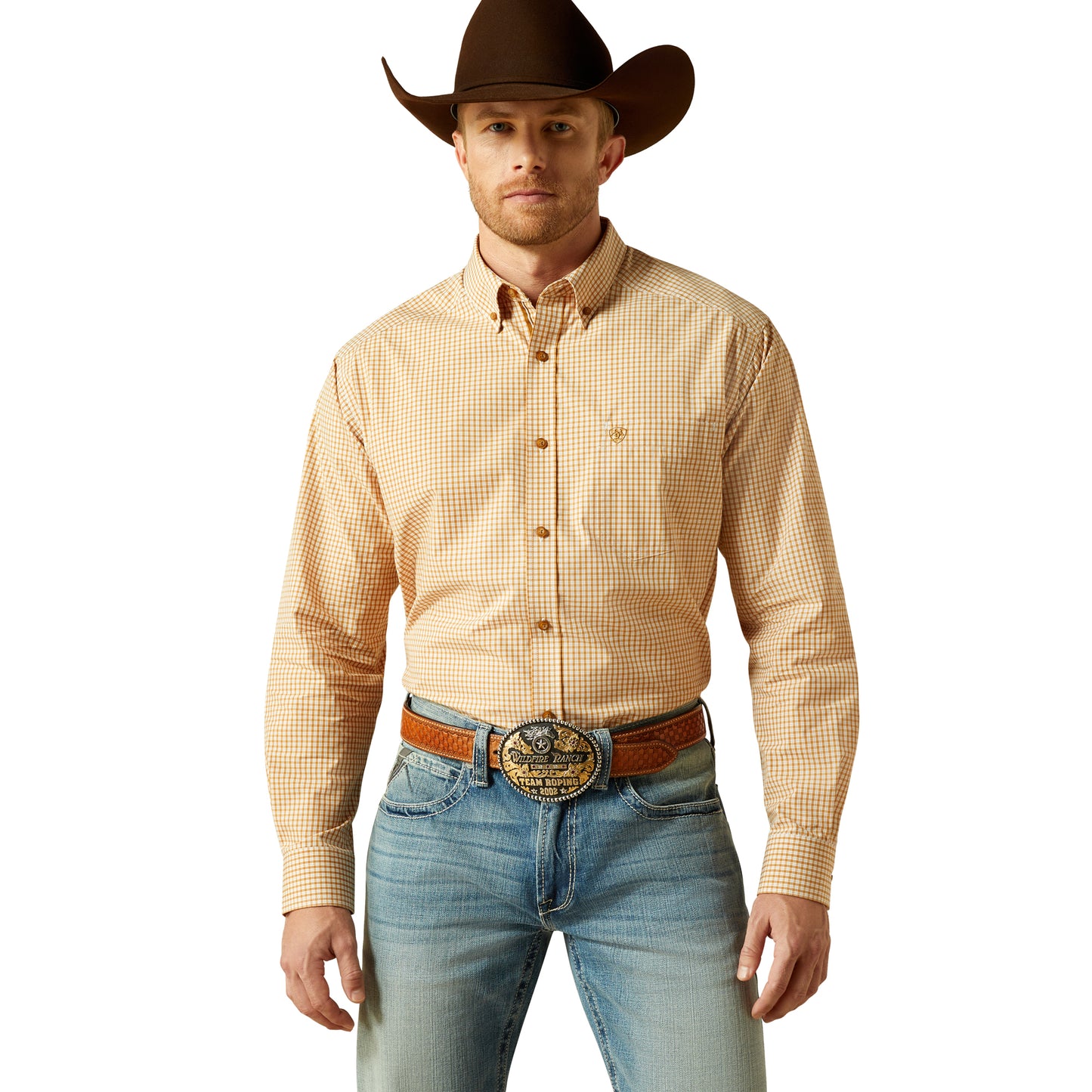 Ariat Men's Pro Series Beckett Long Sleeve Shirt - Beige