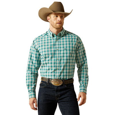 Ariat Men's Pro Series Brayden Long Sleeve Shirt - Teal