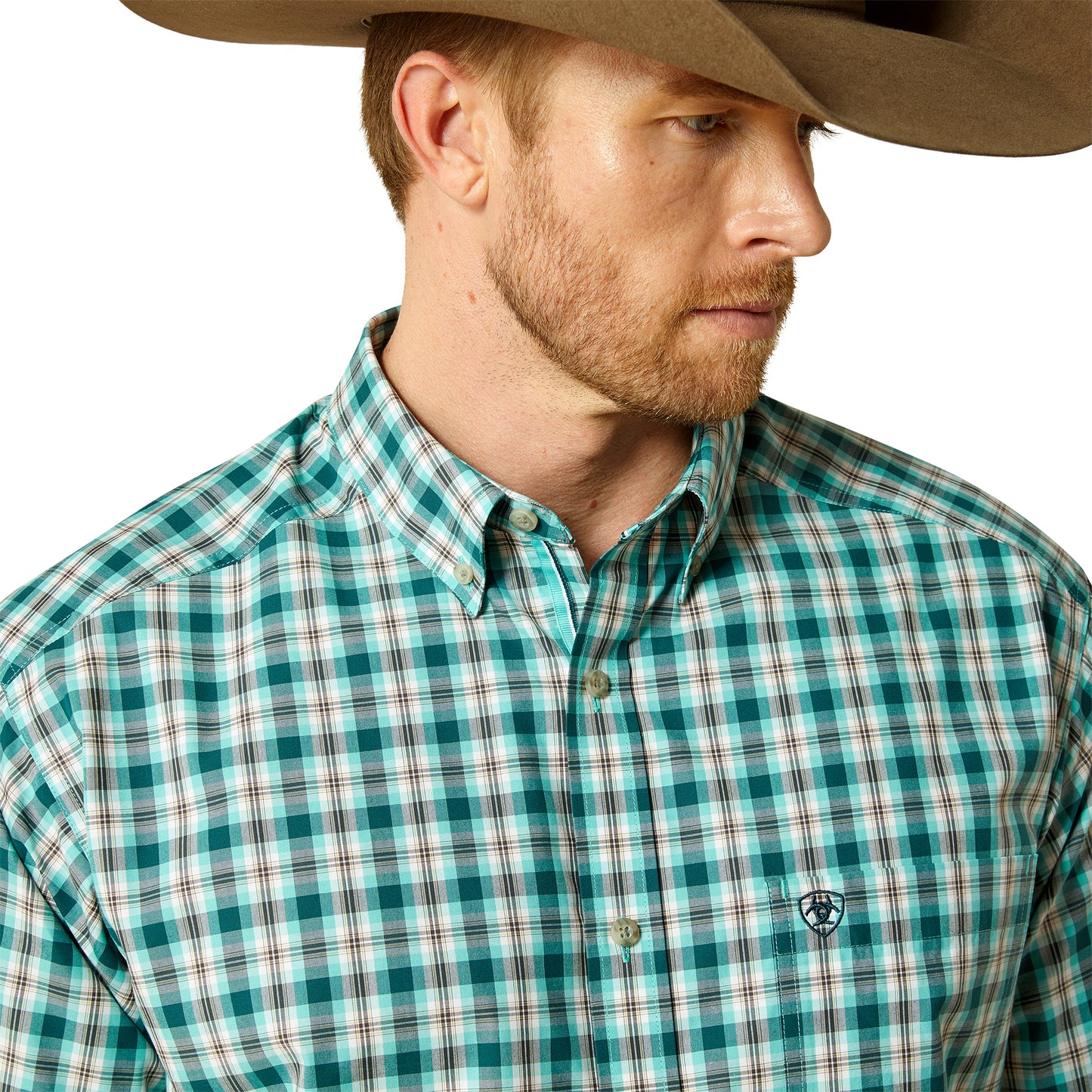 Ariat Men's Pro Series Brayden Long Sleeve Shirt - Teal