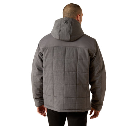 Ariat Men's Crius Hooded Insulated Jacket - Grey Heather