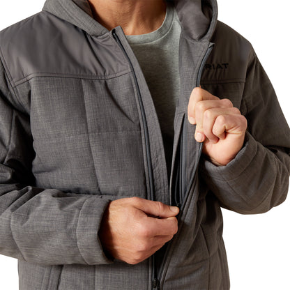 Ariat Men's Crius Hooded Insulated Jacket - Grey Heather