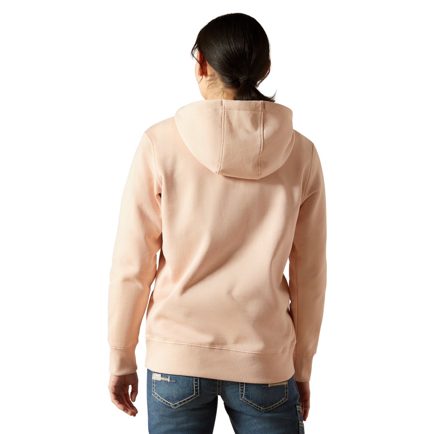 Ariat Women's Rebar Skill Set 1/2 Zip Hoodie - Cameo Rose