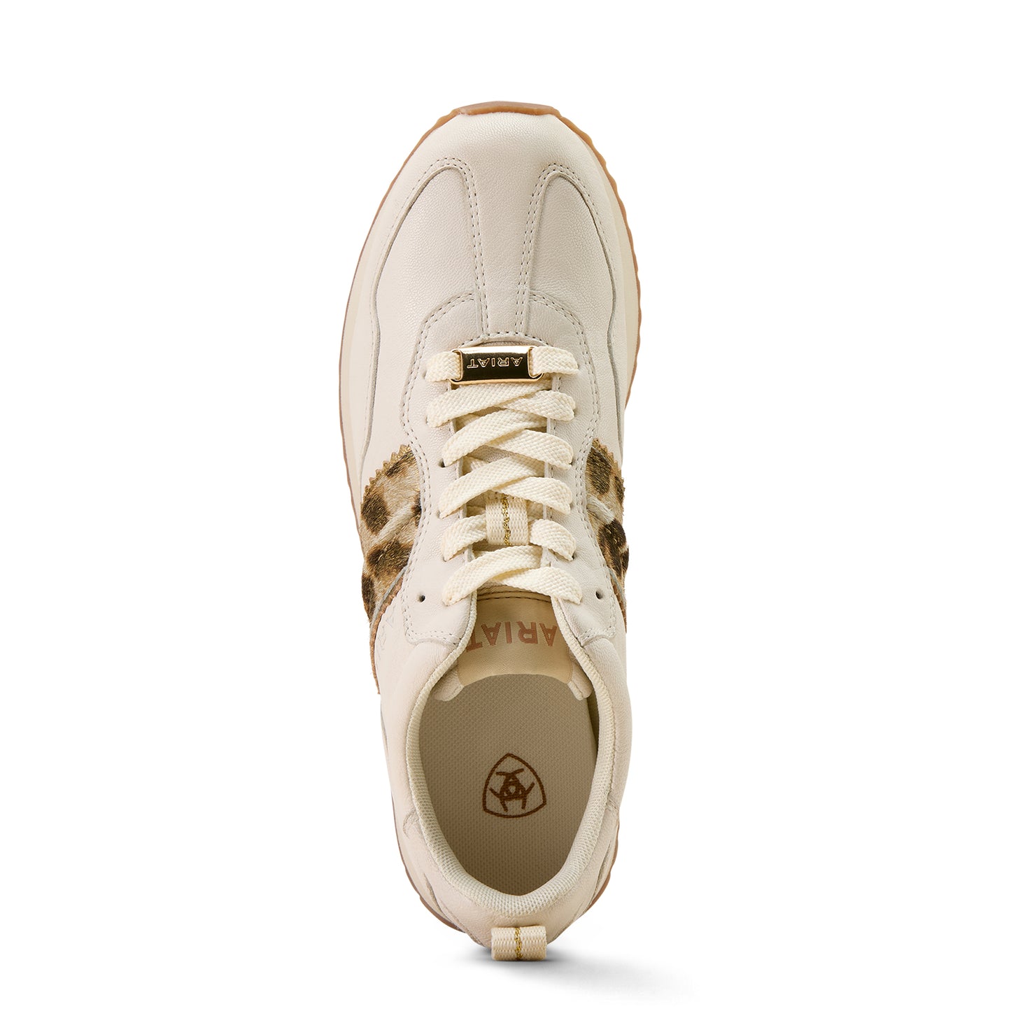 Ariat Women's Ranch Runner Shoe - Bright Cream/Gilded Leopard