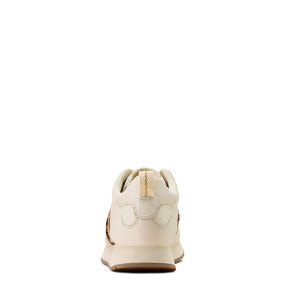 Ariat Women's Ranch Runner Shoe - Bright Cream/Gilded Leopard