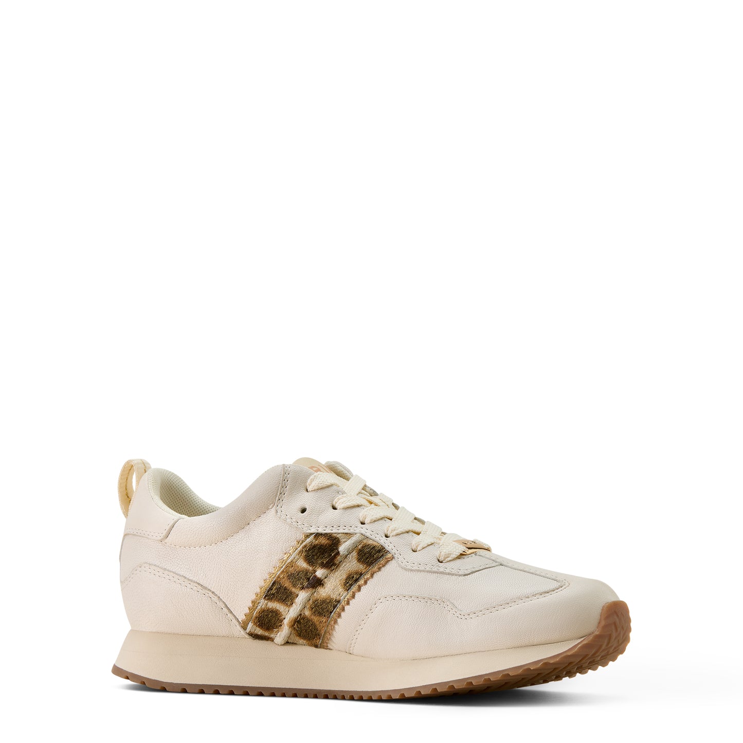 Ariat Women's Ranch Runner Shoe - Bright Cream/Gilded Leopard