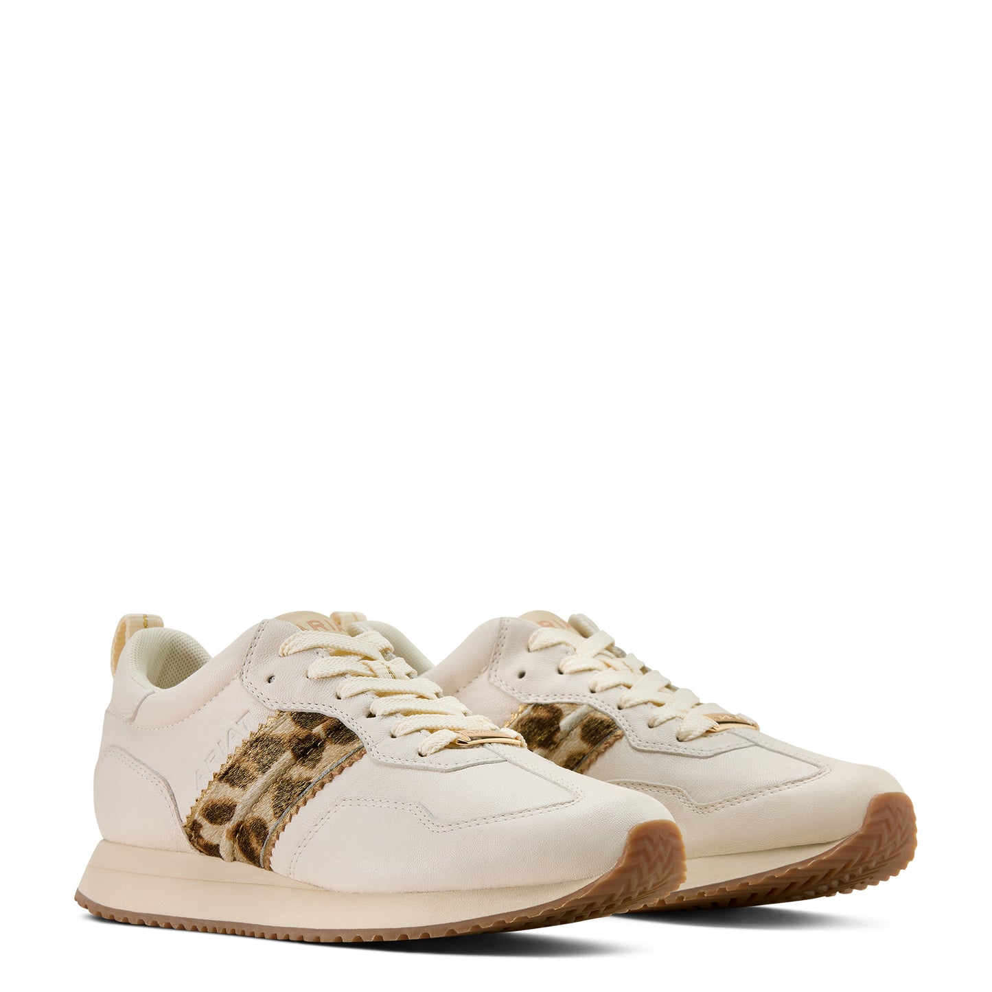 Ariat Women's Ranch Runner Shoe - Bright Cream/Gilded Leopard