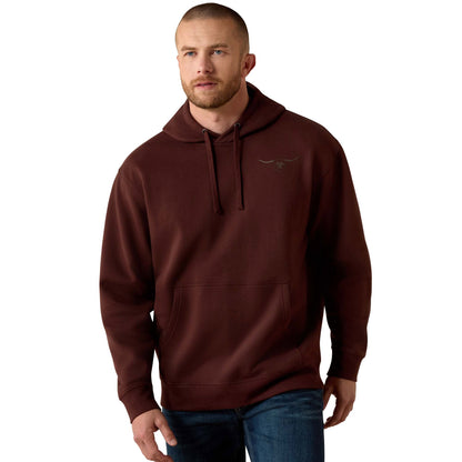 Ariat Men's Shield Steerhead Hoodie - Brown