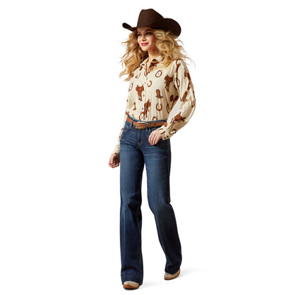 Ariat Women's Homestyle Long Sleeve Shirt - Rodeo Spur