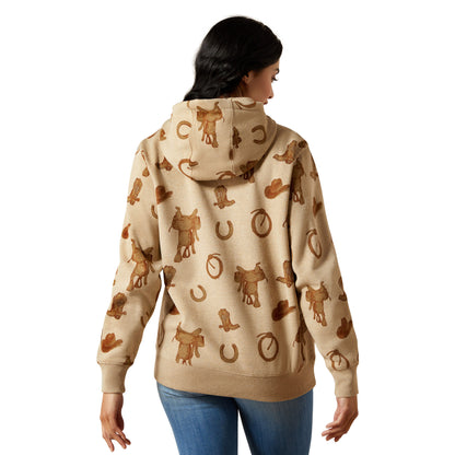 Ariat Women's Logo 2.0 Hoodie - Savannah Tan Heather