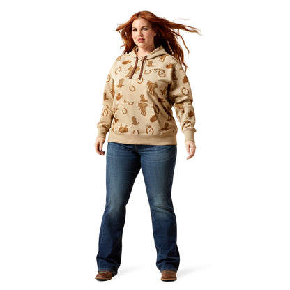 Ariat Women's Logo 2.0 Hoodie - Savannah Tan Heather