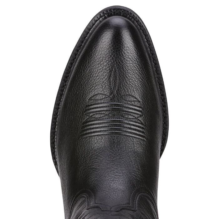 Ariat Men's Heritage Western R Toe - Black Deertan