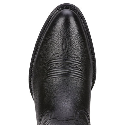 Ariat Men's Heritage Western R Toe - Black Deertan