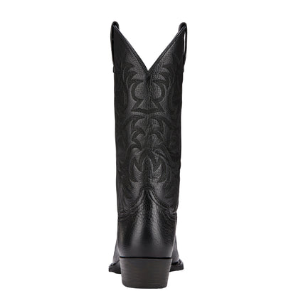 Ariat Men's Heritage Western R Toe - Black Deertan