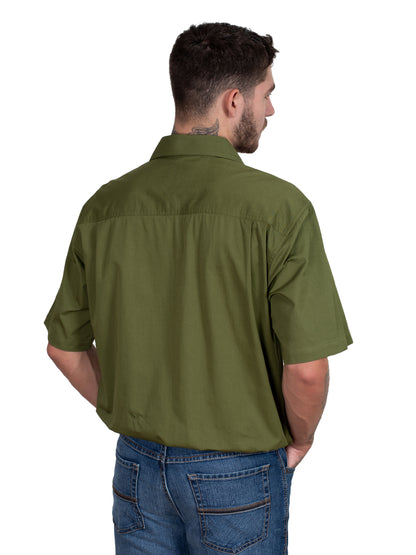 Just Country Men's Adam Short Sleeve Work Shirt