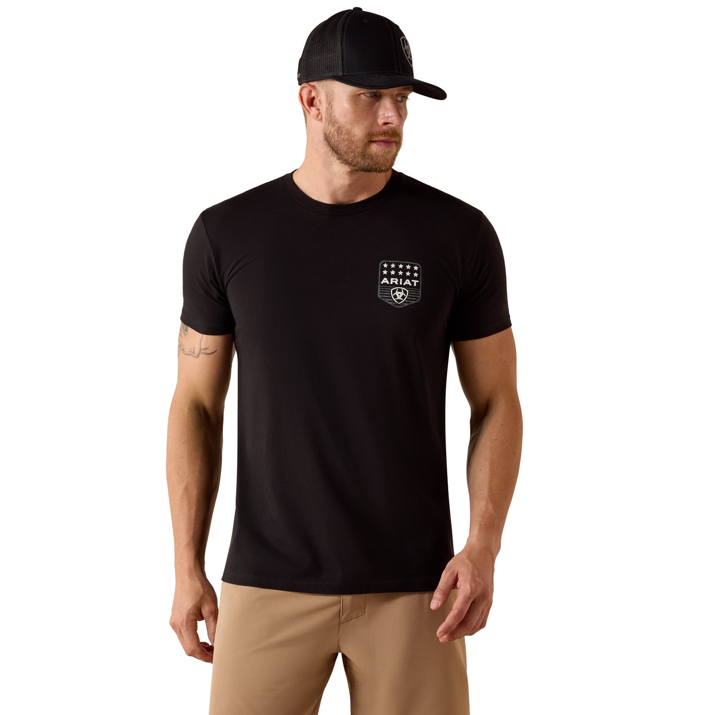 Ariat Men's Stripe Patriotic Badge T-shirt - Black