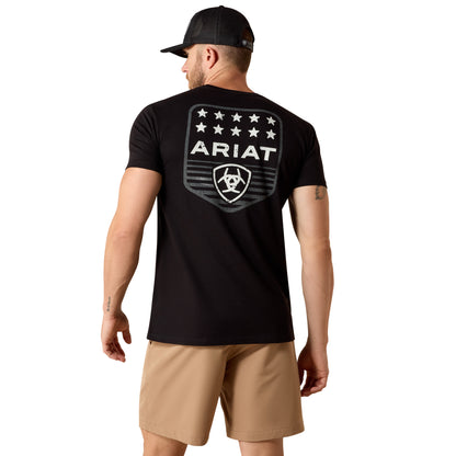Ariat Men's Stripe Patriotic Badge T-shirt - Black