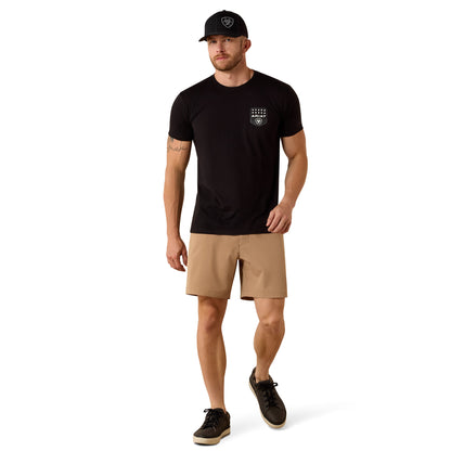 Ariat Men's Stripe Patriotic Badge T-shirt - Black