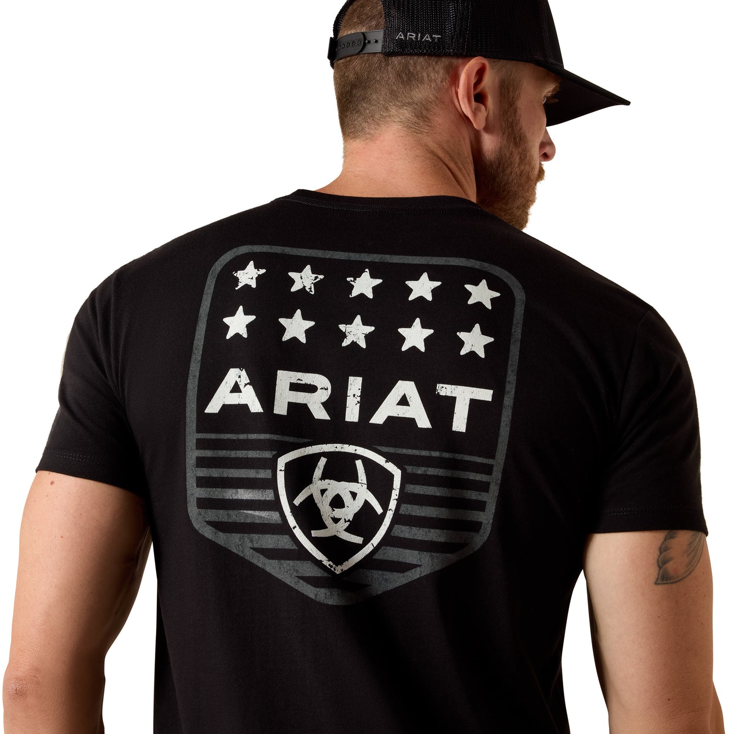 Ariat Men's Stripe Patriotic Badge T-shirt - Black