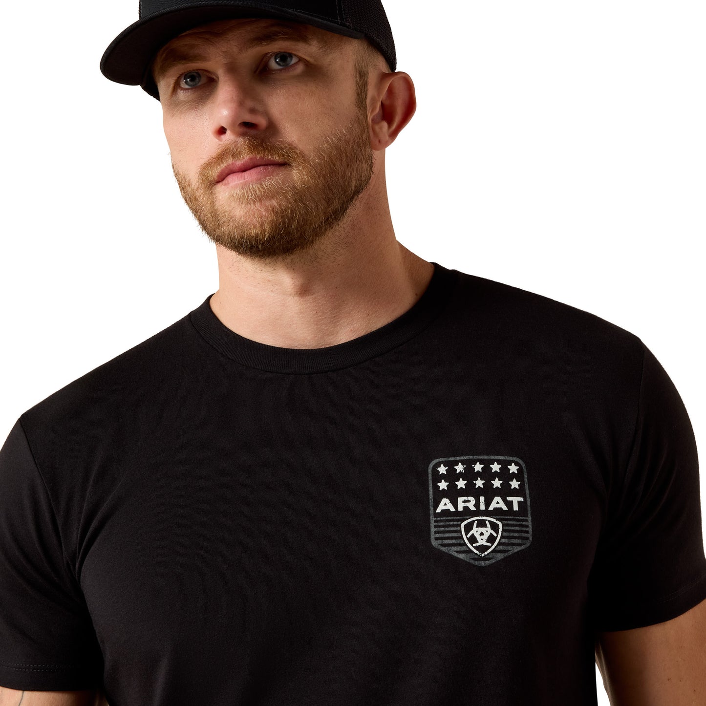 Ariat Men's Stripe Patriotic Badge T-shirt - Black