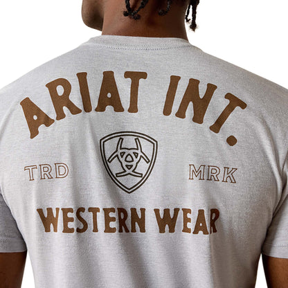 Ariat Men's Outline Shop T-shirt - Pewter