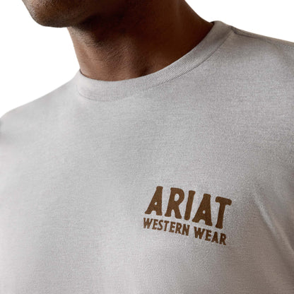 Ariat Men's Outline Shop T-shirt - Pewter
