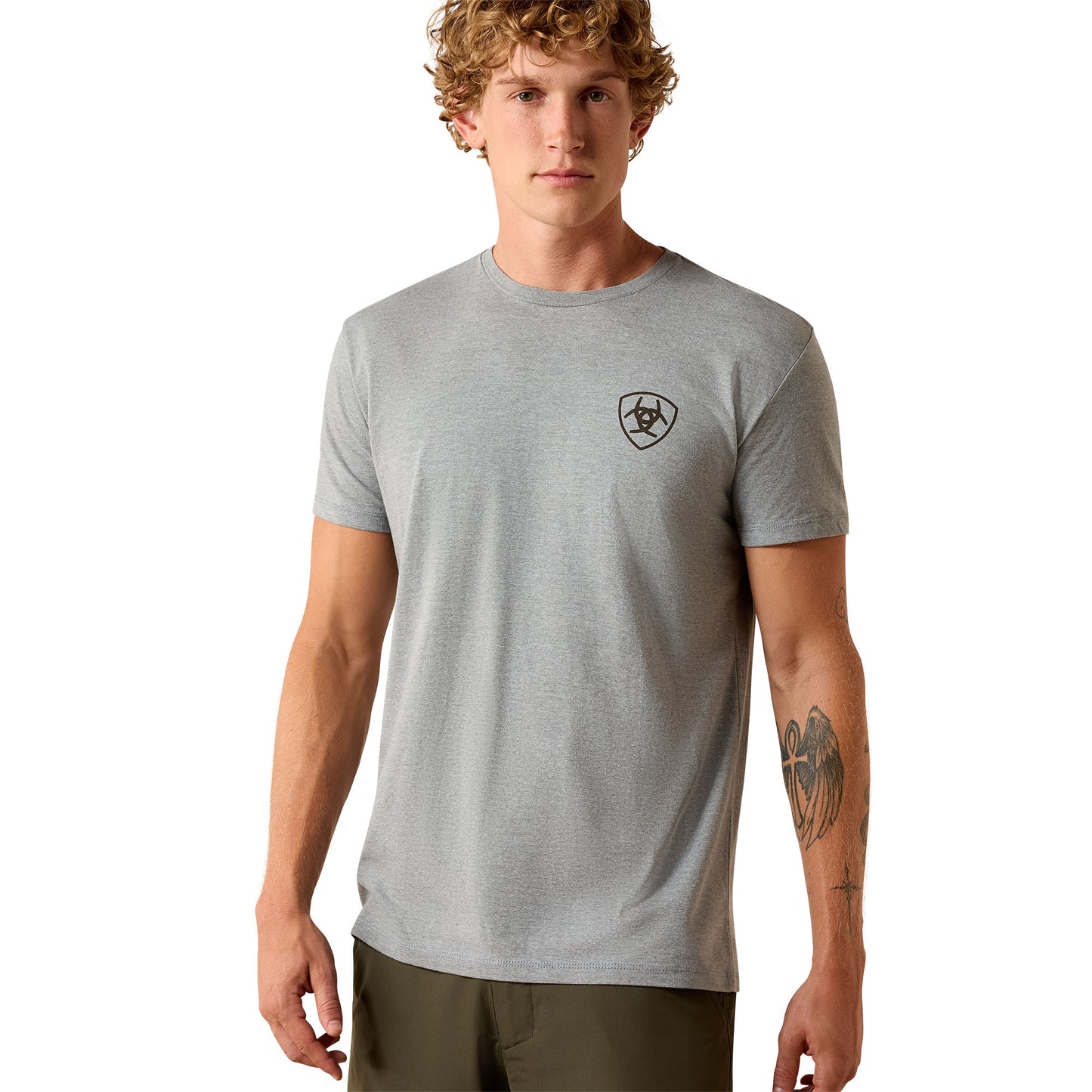 Ariat Men's Banner Badge T-shirt - Iceberg