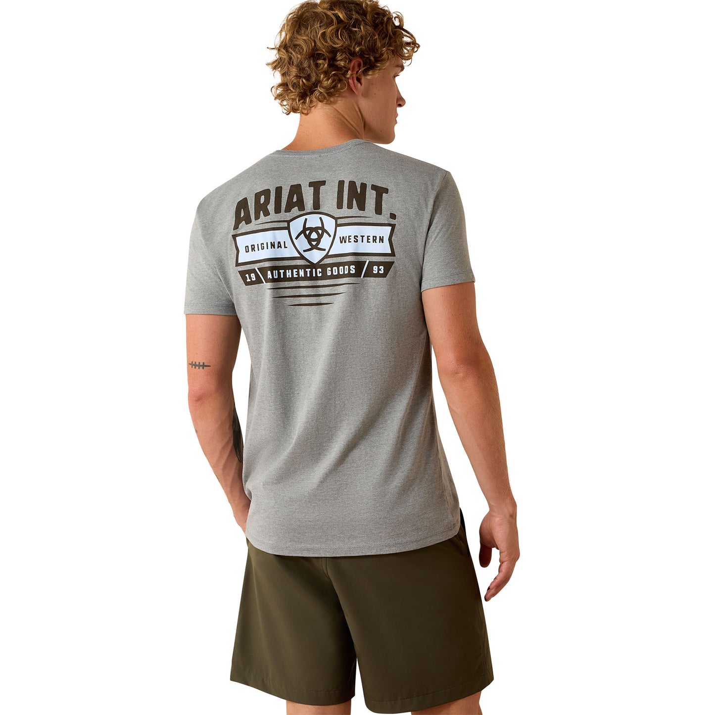Ariat Men's Banner Badge T-shirt - Iceberg