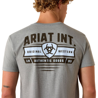 Ariat Men's Banner Badge T-shirt - Iceberg