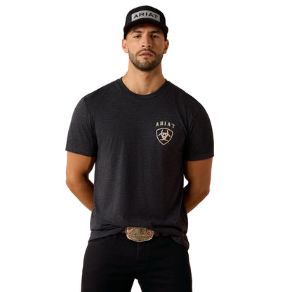 Ariat Men's American Bison T-shirt - Charcoal Heather