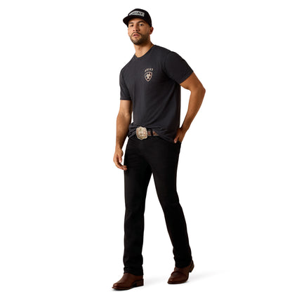 Ariat Men's American Bison T-shirt - Charcoal Heather