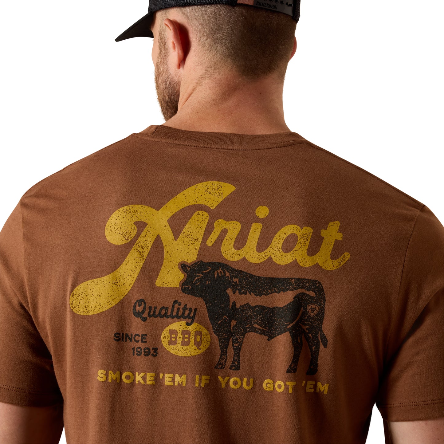 Ariat Men's BBQ Smoke T-shirt - Soft Silt