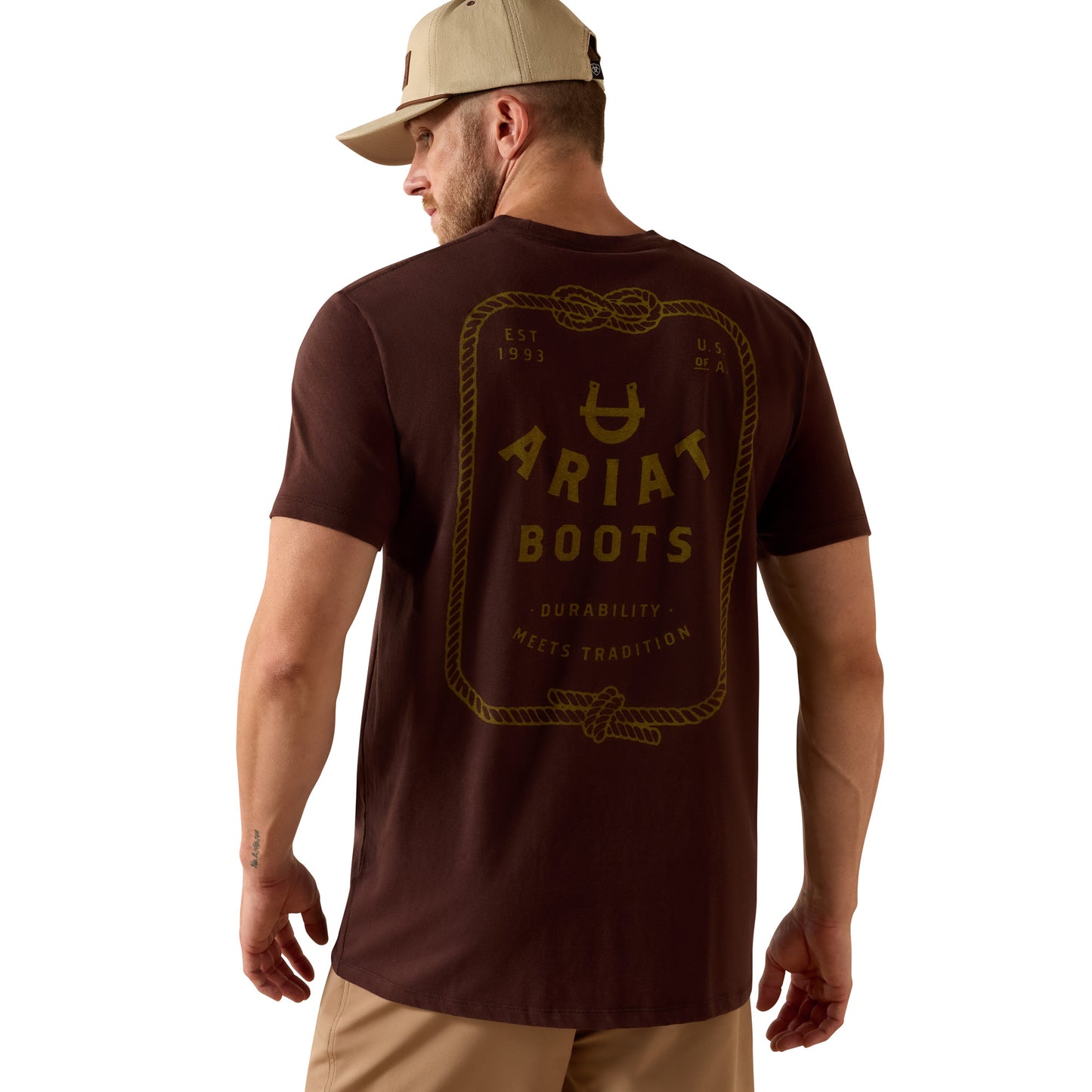 Ariat Men's Western Ropes T-shirt - Puce