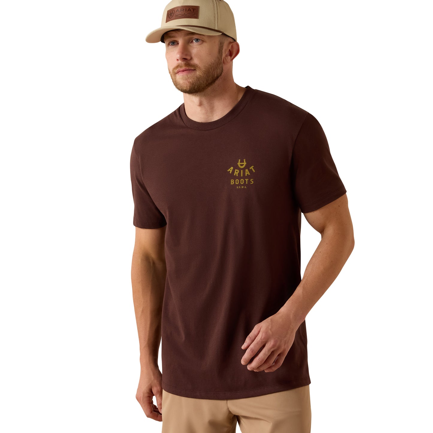 Ariat Men's Western Ropes T-shirt - Puce