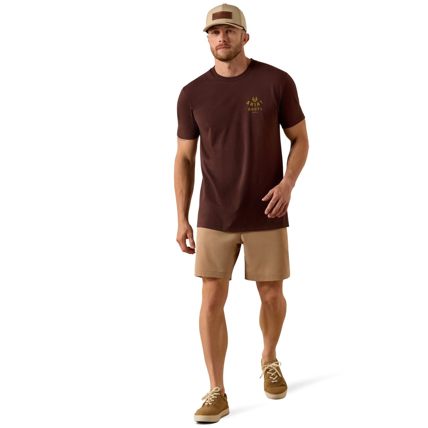 Ariat Men's Western Ropes T-shirt - Puce