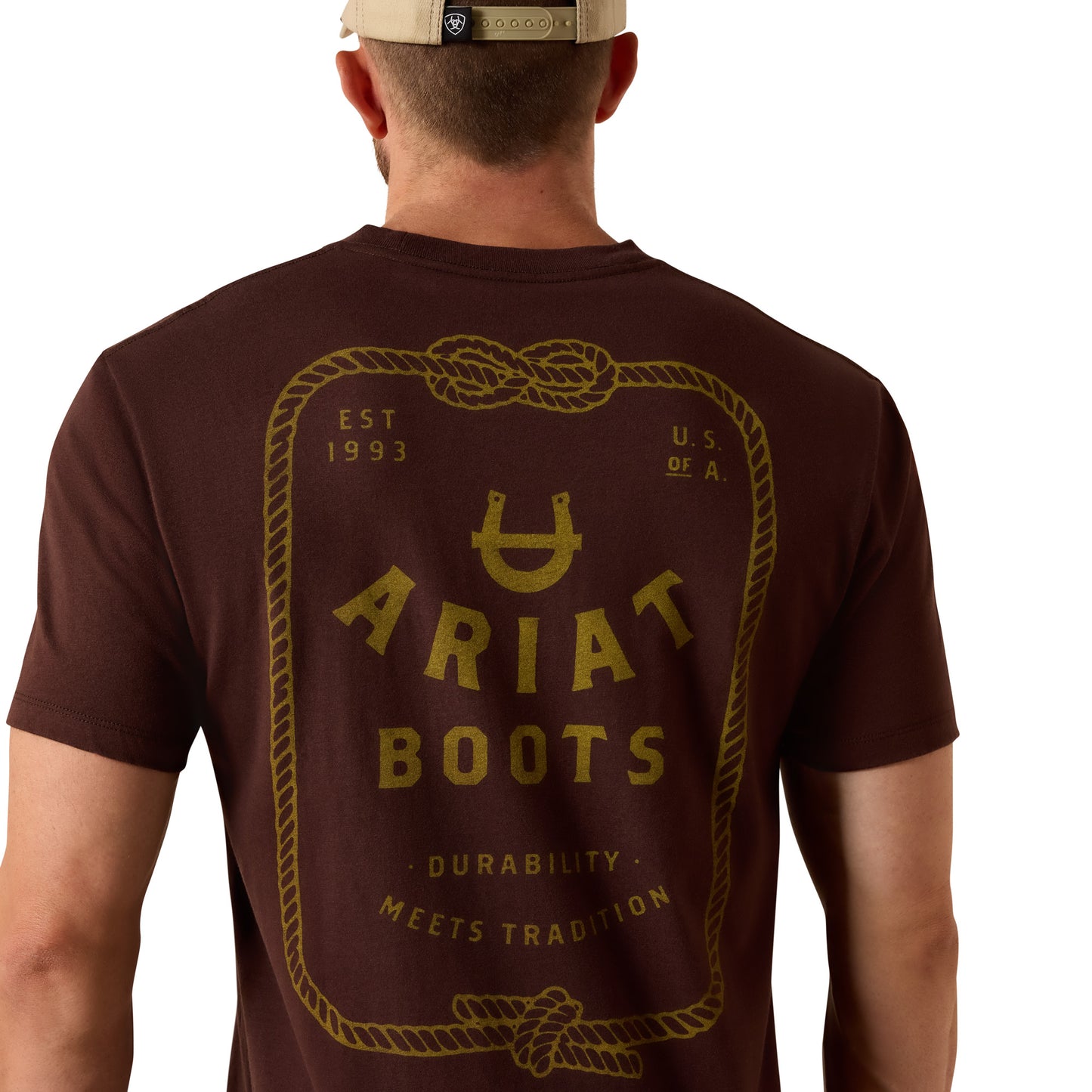 Ariat Men's Western Ropes T-shirt - Puce