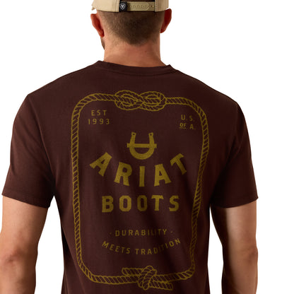 Ariat Men's Western Ropes T-shirt - Puce