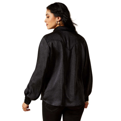 Ariat Women's Jolie Snap Long Sleeve Shirt - Black