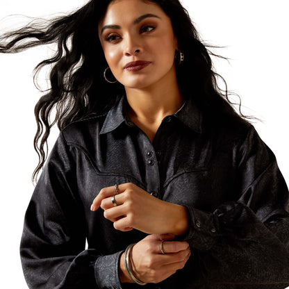 Ariat Women's Jolie Snap Long Sleeve Shirt - Black