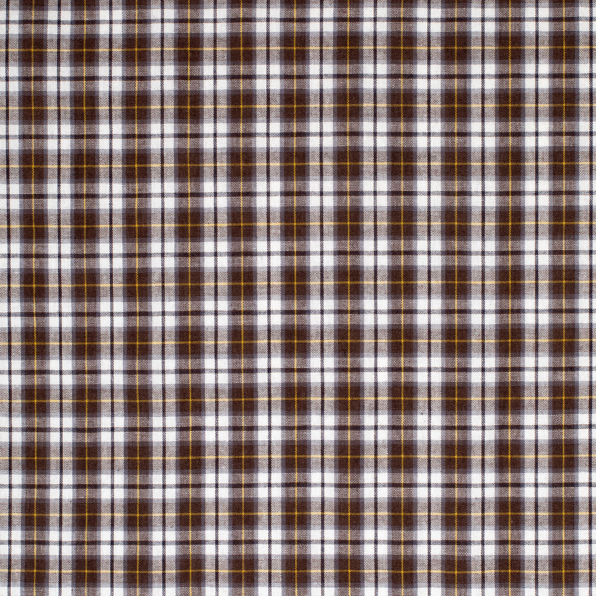 Just Country Boy's Brayden Half Button Workshirt - Coffee & White Check BWLS2672