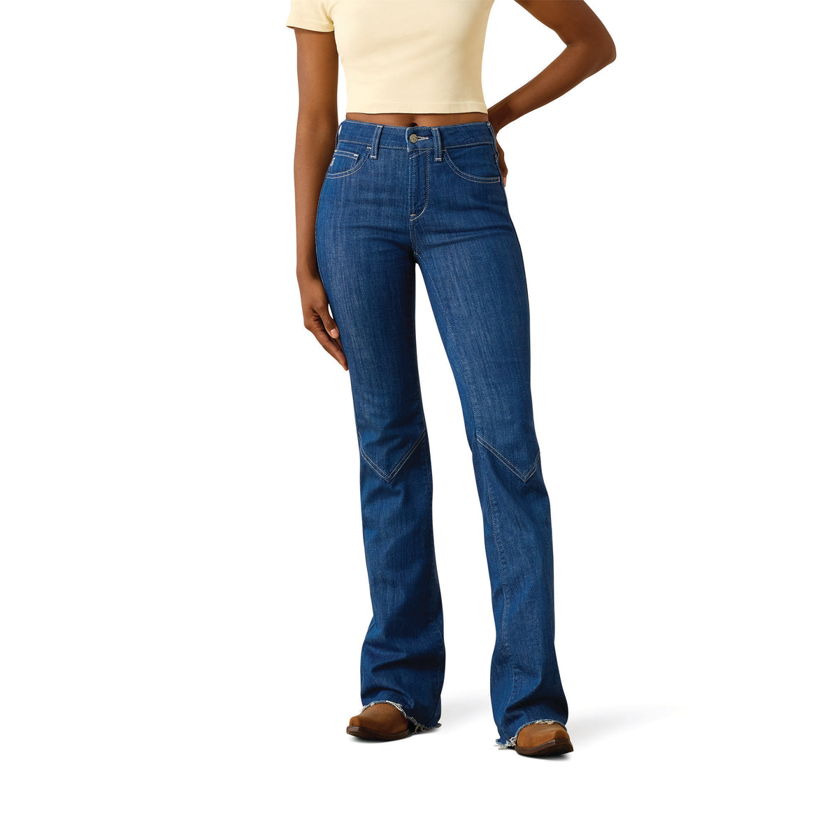 Ariat Women's High Rise Slim Trouser - Daisy Rinse