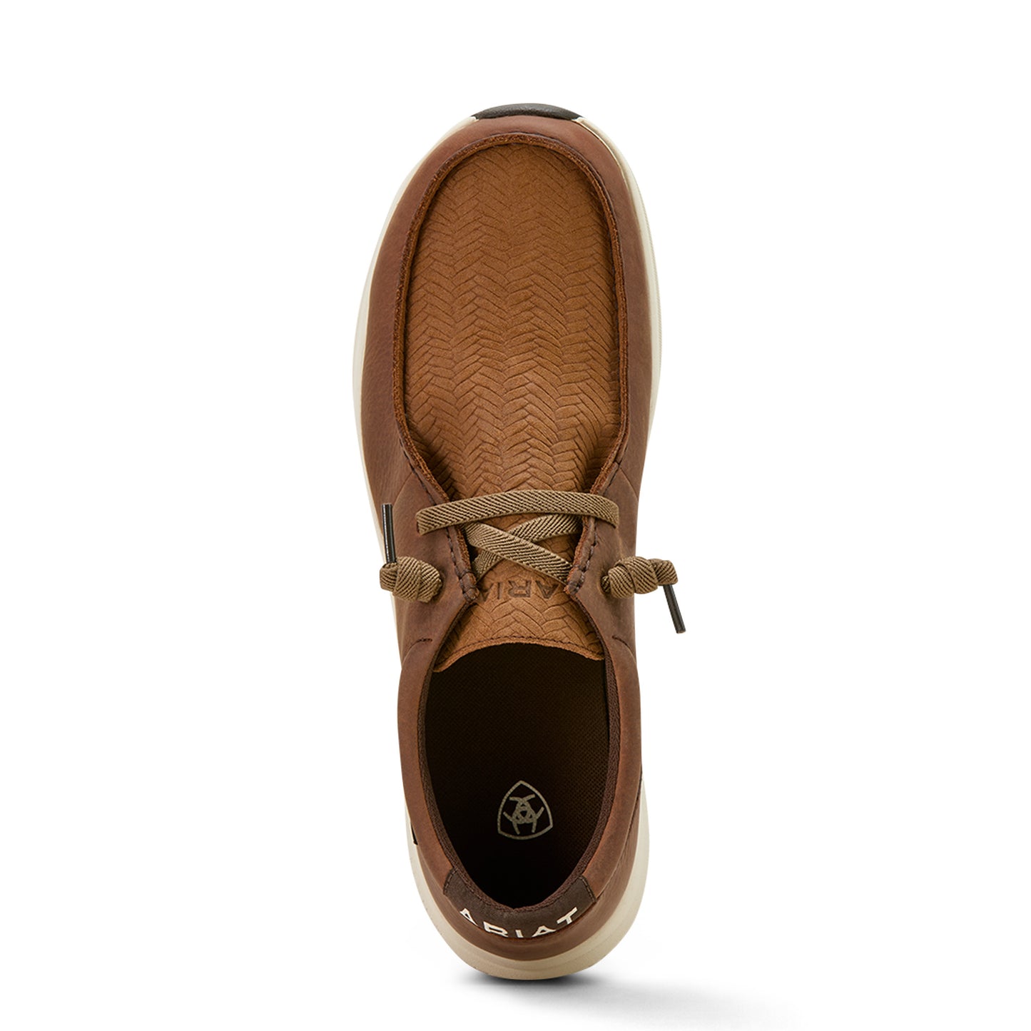 Ariat Mens Buckeye Waterproof Reliable Brown / Tan Woven Embossed