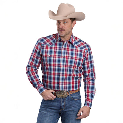Roper Men's Amarillo Collection Long Sleeve Shirt Plaid Multi 03-001-0278-3019