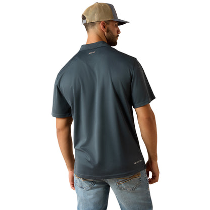 Ariat Men's Tek Short Sleeve Polo - Dark Slate